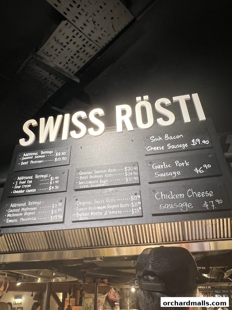 Menu page for Marché 313somerset