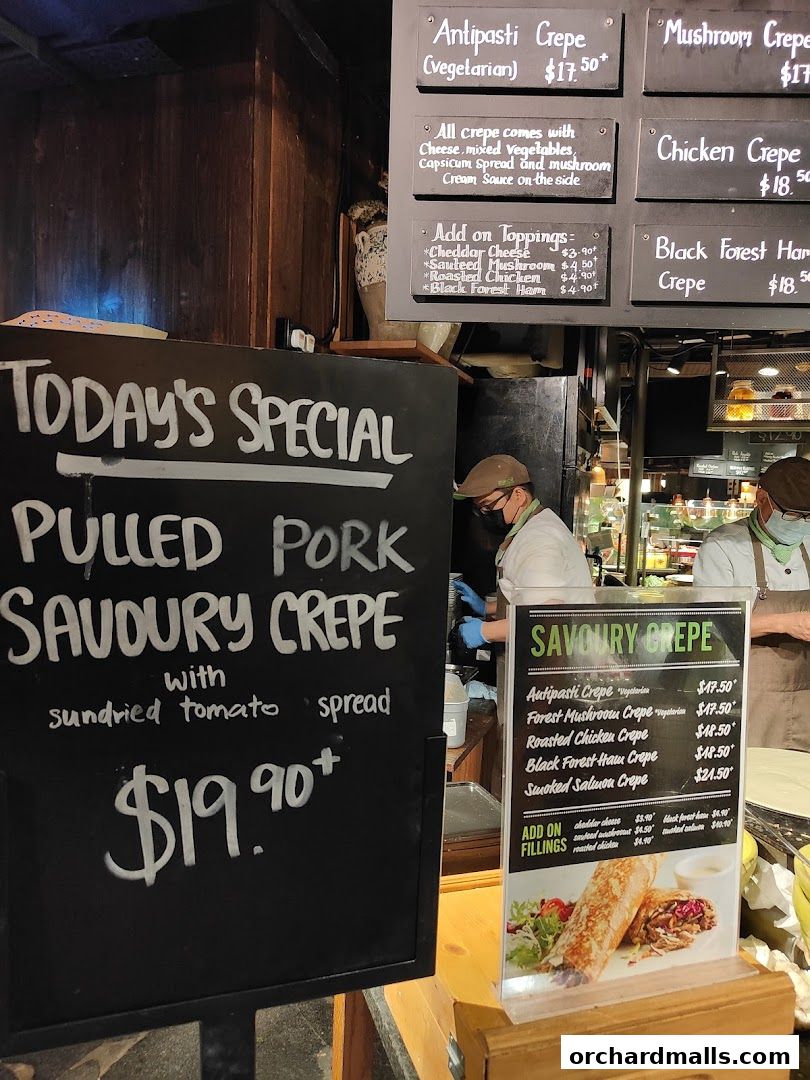 Menu page for Marché 313somerset