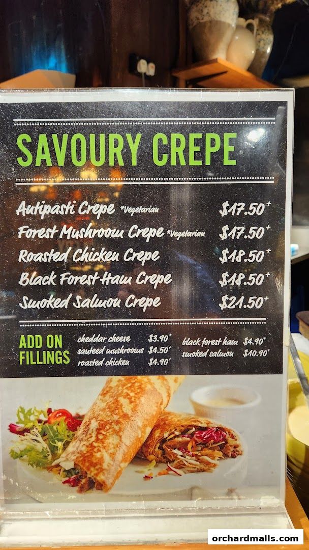 Menu page for Marché 313somerset