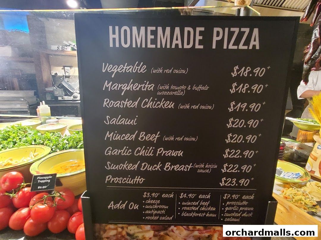 Menu page for Marché 313somerset