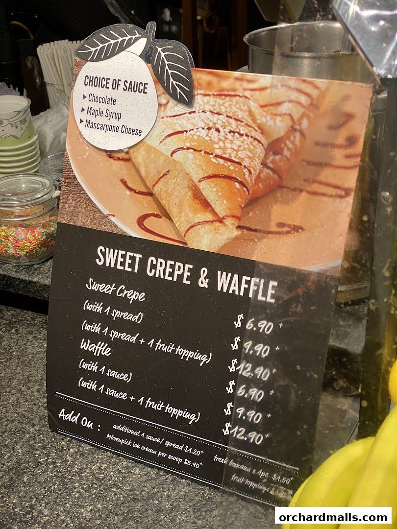 Menu page for Marché 313somerset