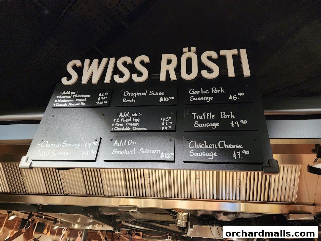 Menu page for Marché 313somerset