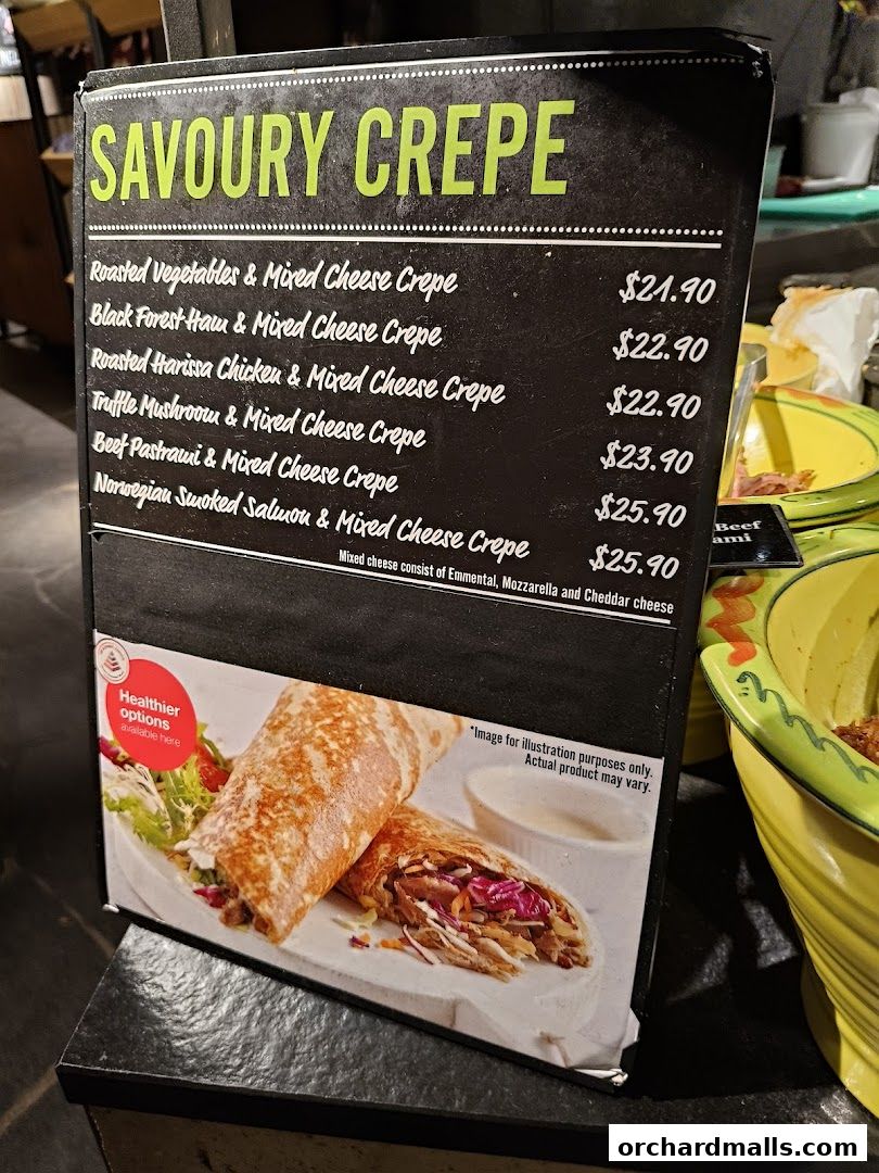 Menu page for Marché 313somerset