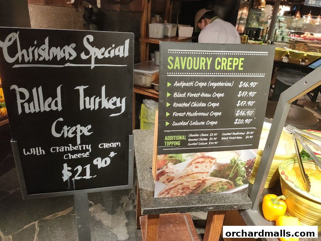 Menu page for Marché 313somerset