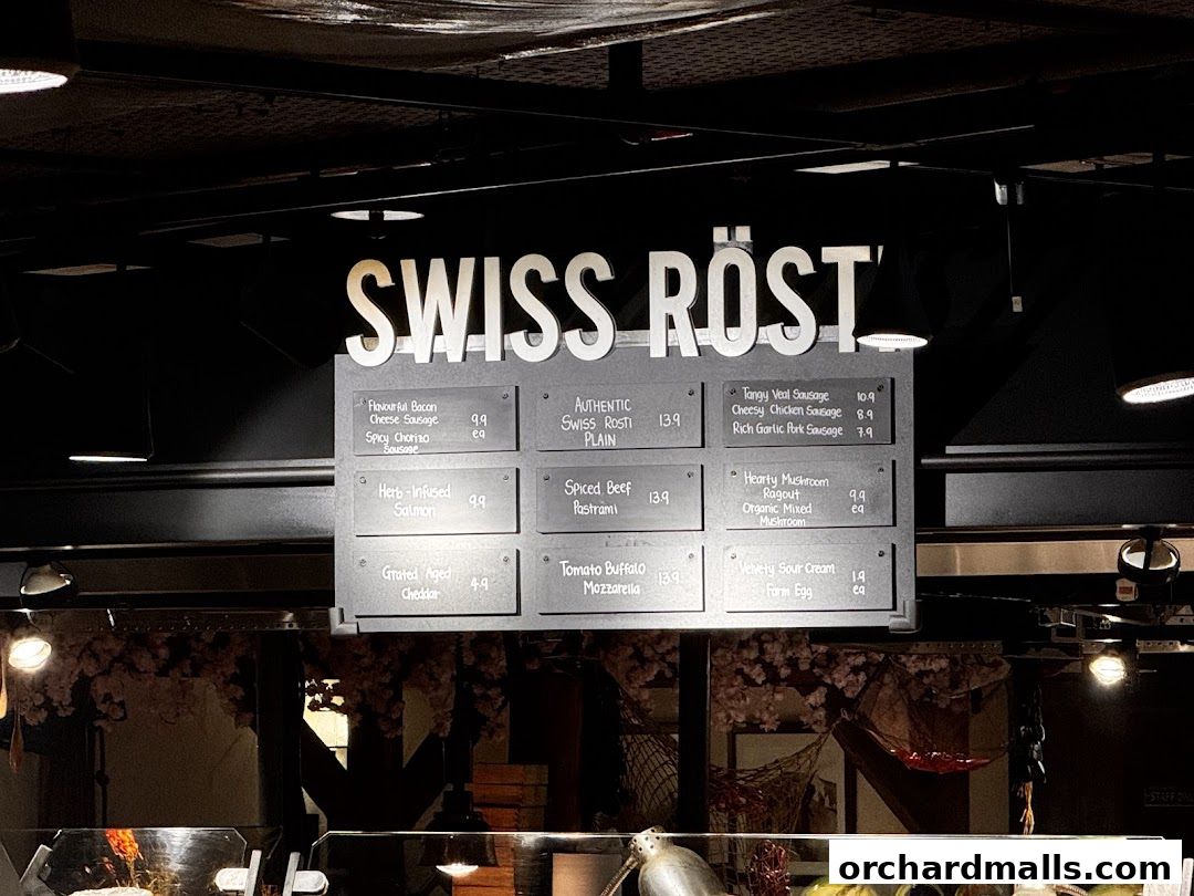 Menu page for Marché 313somerset