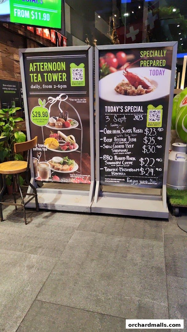 Menu page for Marché 313somerset