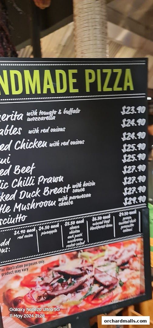 Menu page for Marché 313somerset