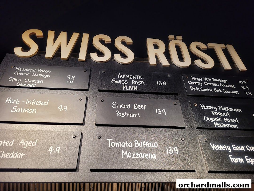 Menu page for Marché 313somerset