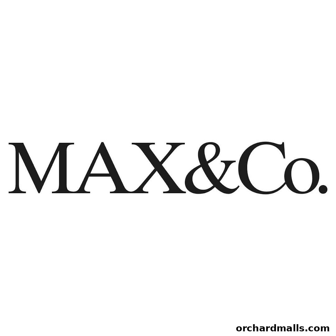 The MAX&Co. logo in a classic serif font on a white background.