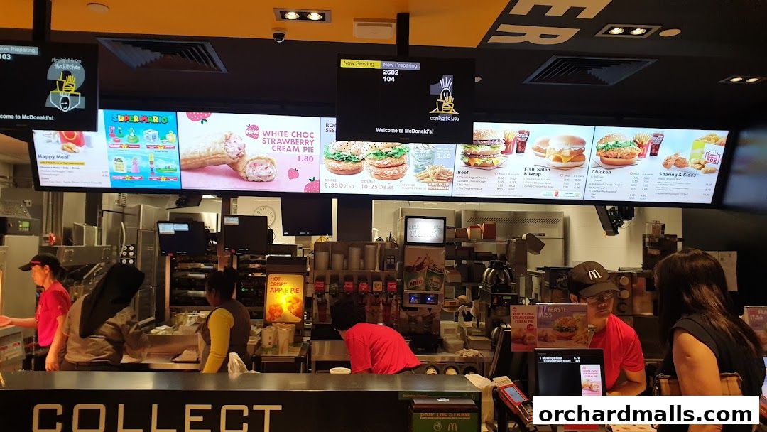 Menu page for McDonalds LIDO