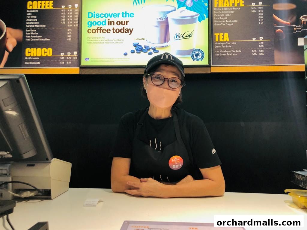 Menu page for McDonalds LIDO