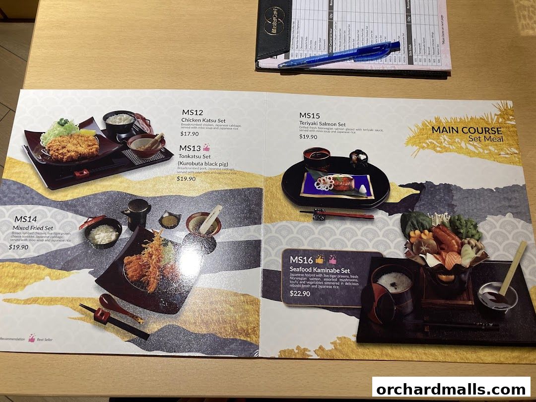 Menu page for Misato