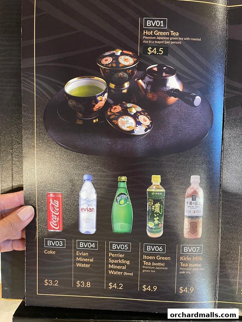 Menu page for Misato