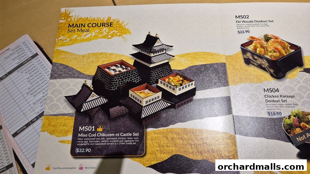 Menu page for Misato