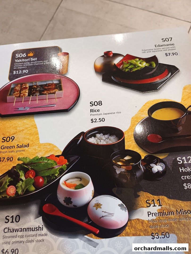 Menu page for Misato