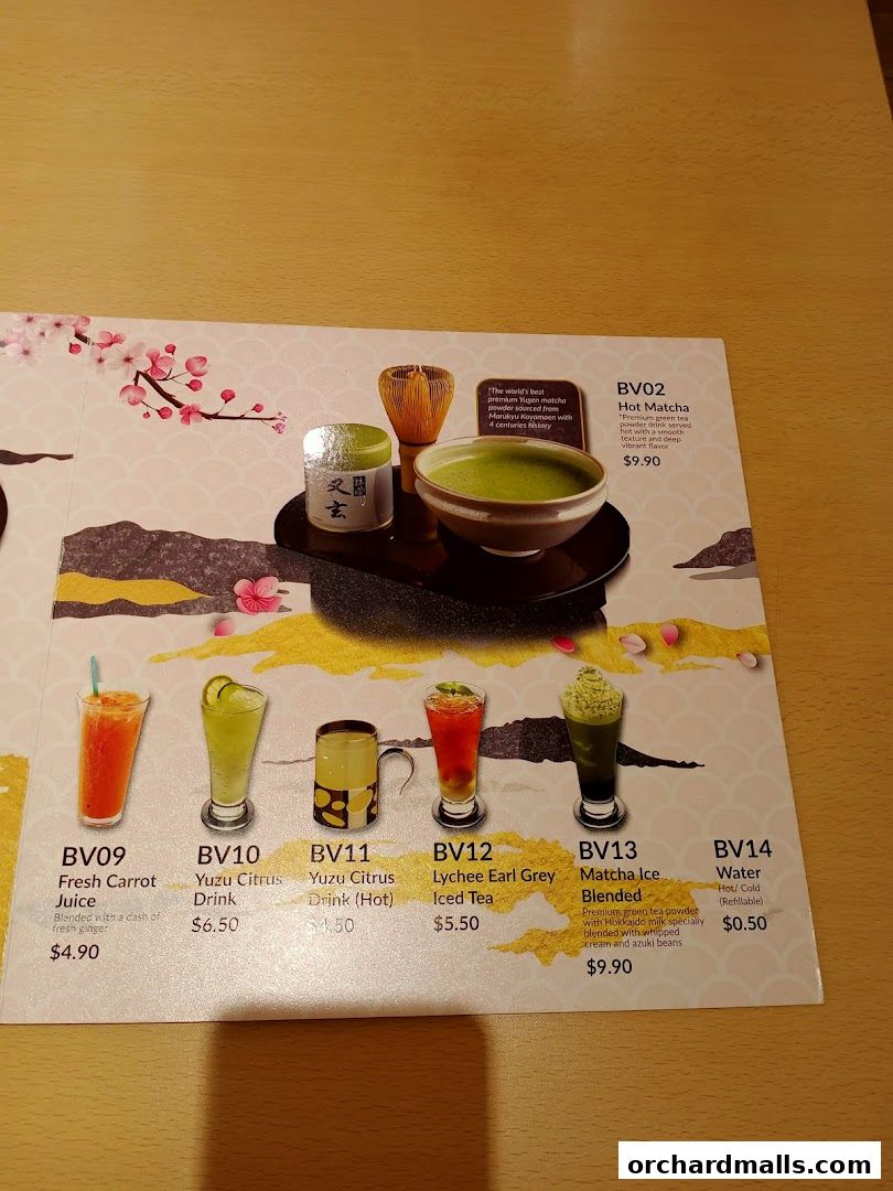 Menu page for Misato