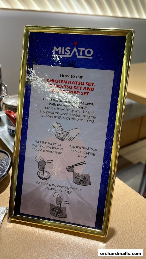 Menu page for Misato