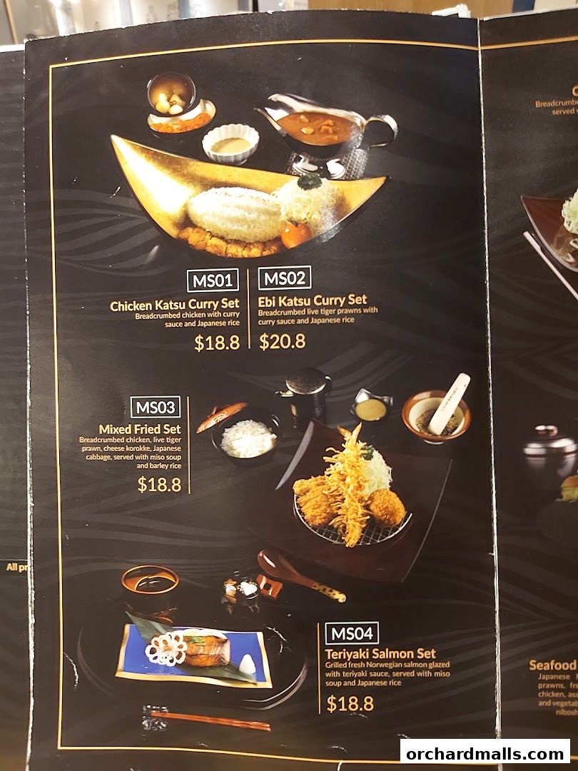 Menu page for Misato