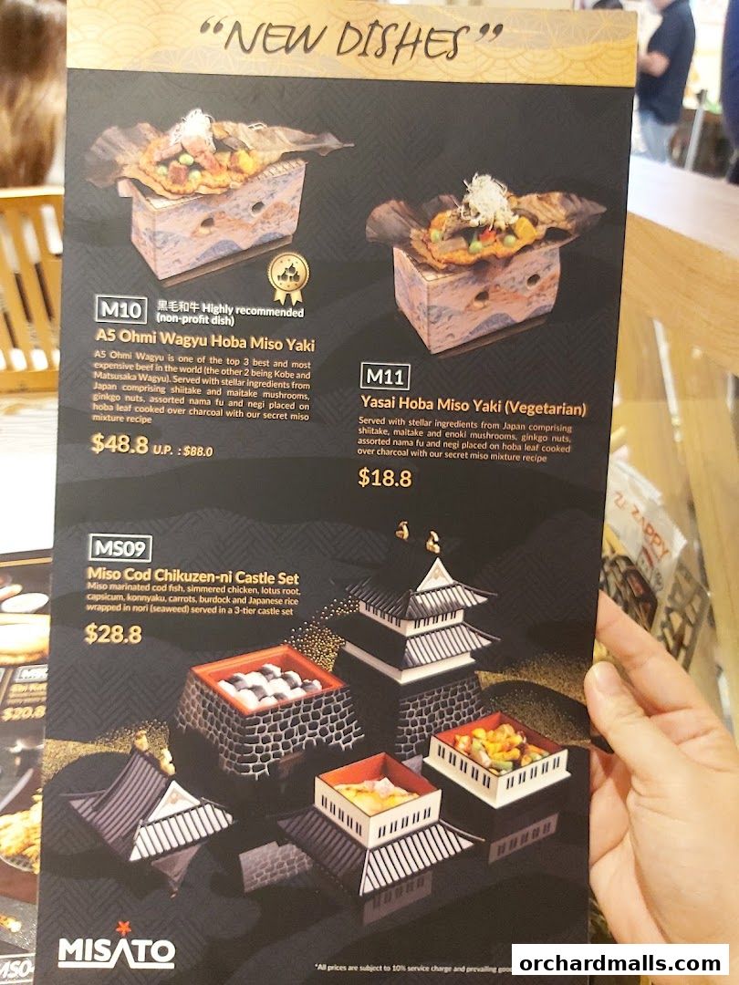 Menu page for Misato