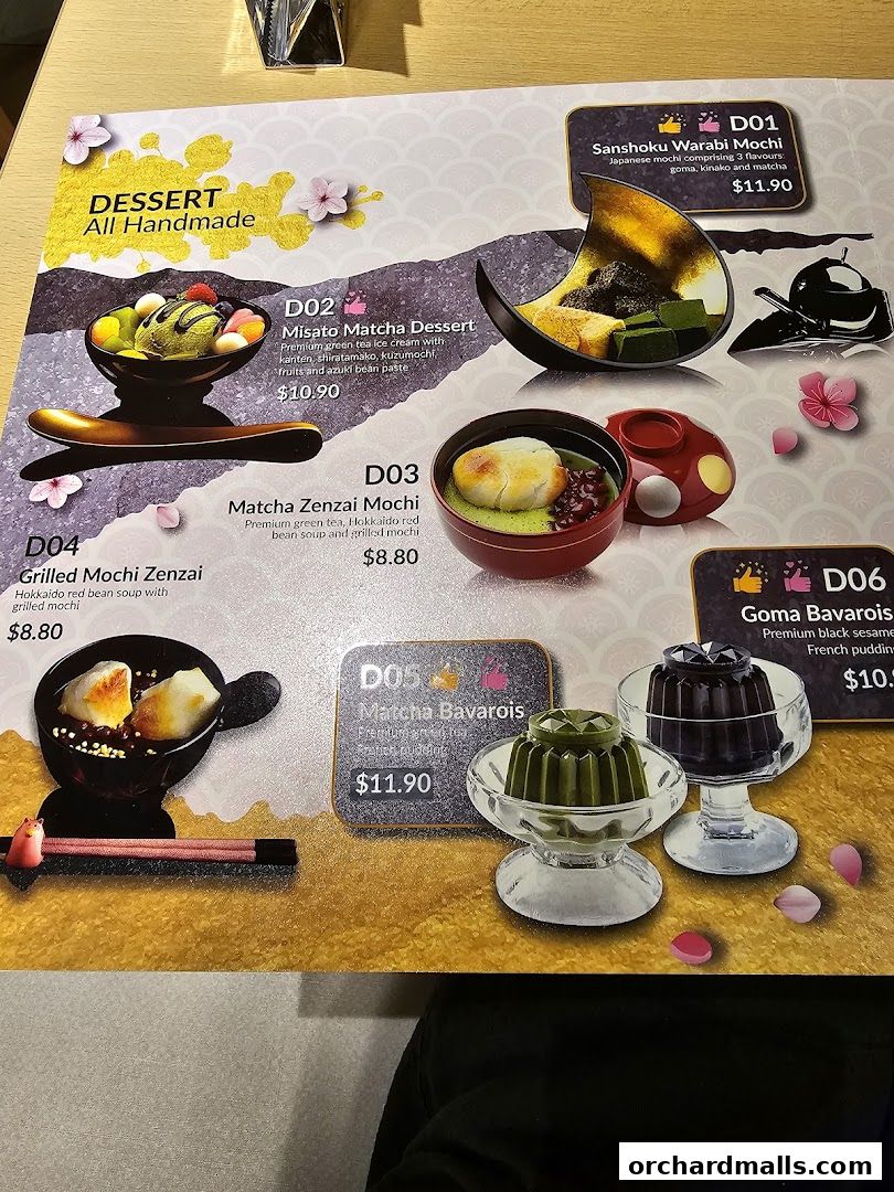 Menu page for Misato