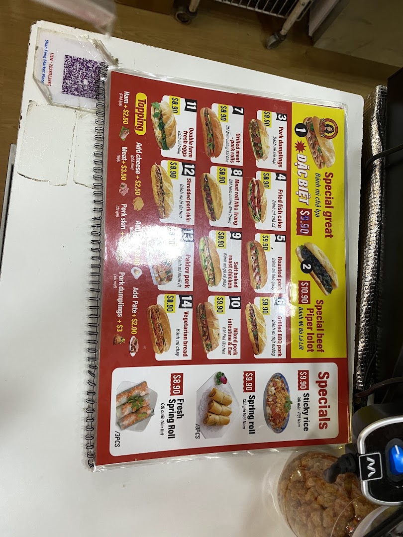 Menu page for Miss Saigon Singapore - Orchard Plaza