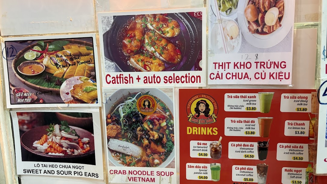 Menu page for Miss Saigon Singapore - Orchard Plaza