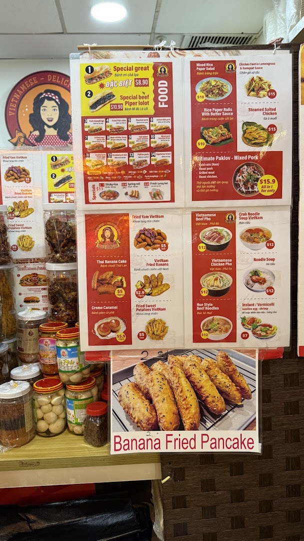 Menu page for Miss Saigon Singapore - Orchard Plaza