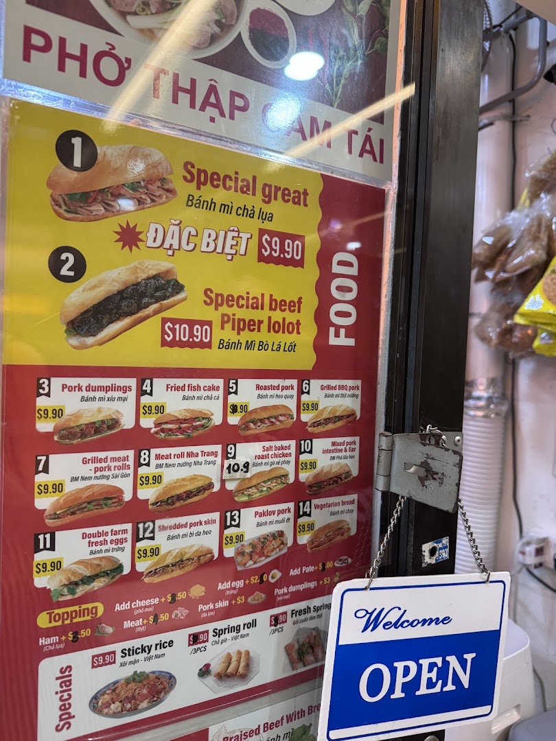 Menu page for Miss Saigon Singapore - Orchard Plaza