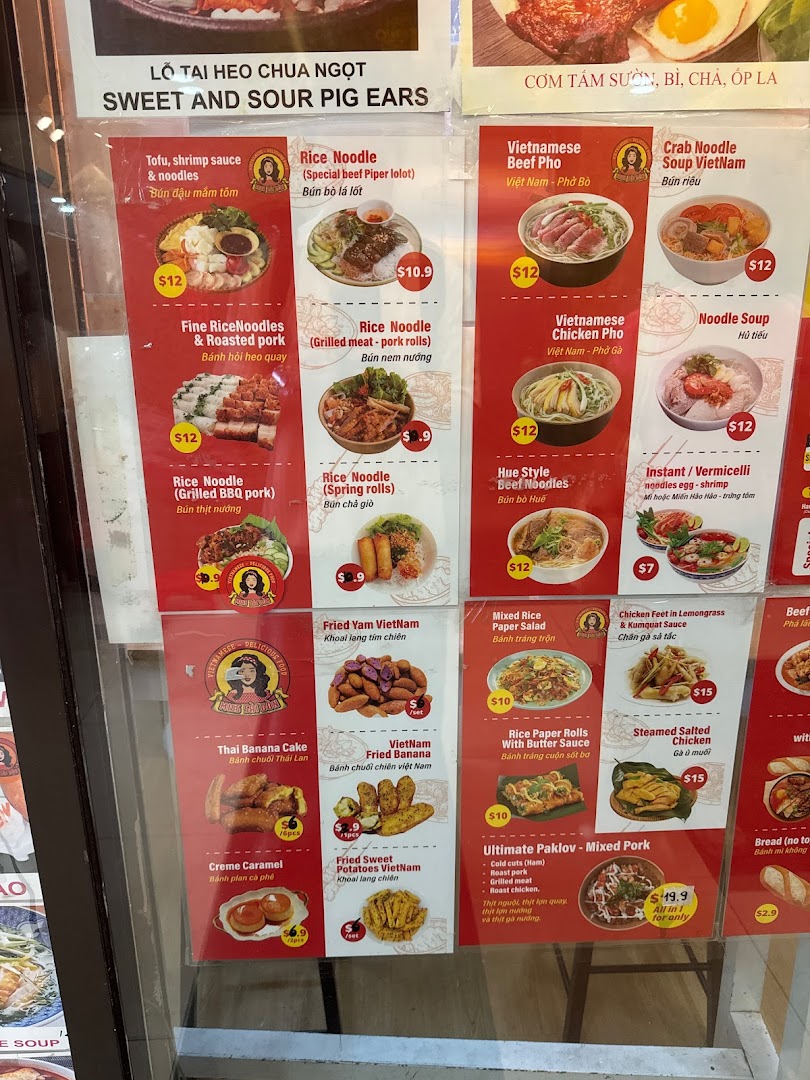 Menu page for Miss Saigon Singapore - Orchard Plaza