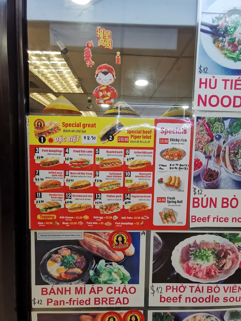 Menu page for Miss Saigon Singapore - Orchard Plaza