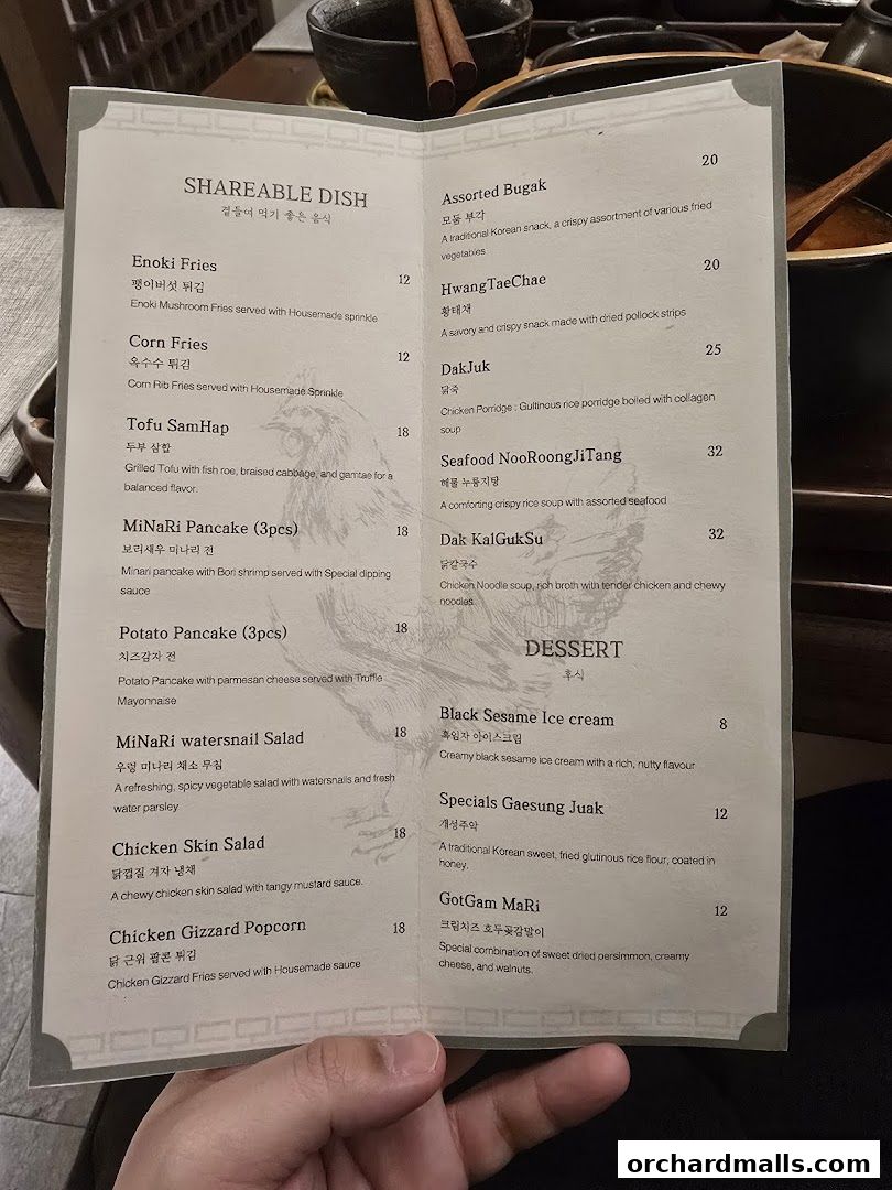 MODU Samgyetang Specialty Korean Restaurant  Orchard