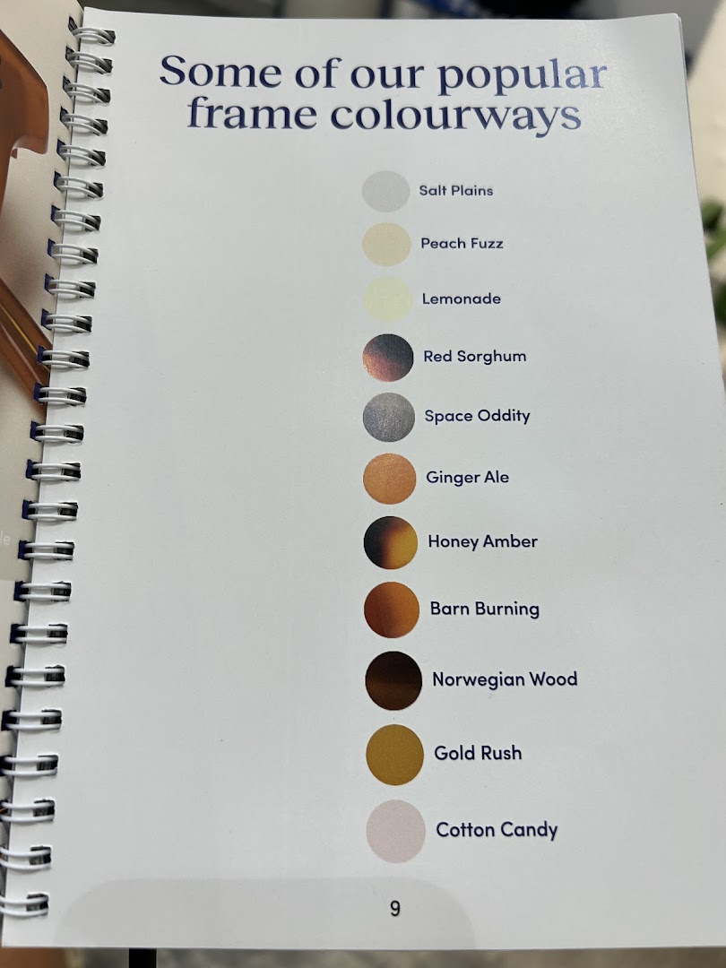 Menu page for Monocle