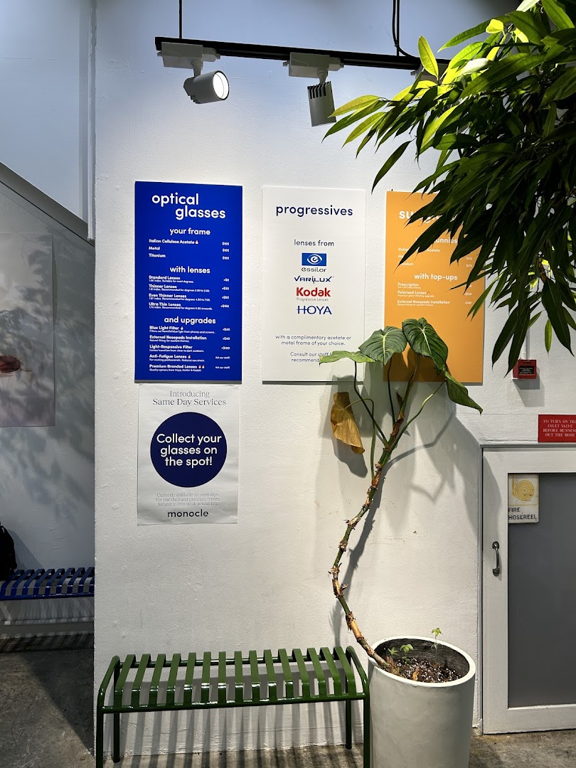 Menu page for Monocle