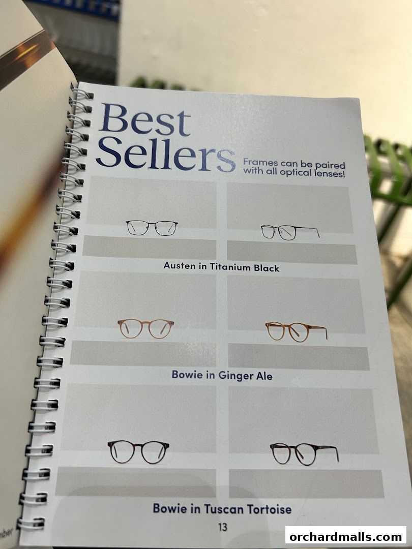 A catalog page showcasing best-selling eyeglasses from Monocle.