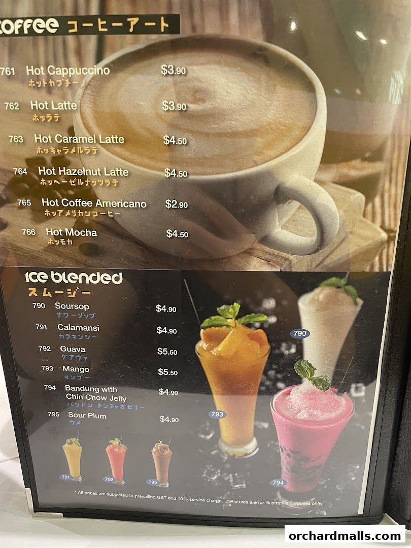 Menu page for Monster Planet - The Centrepoint