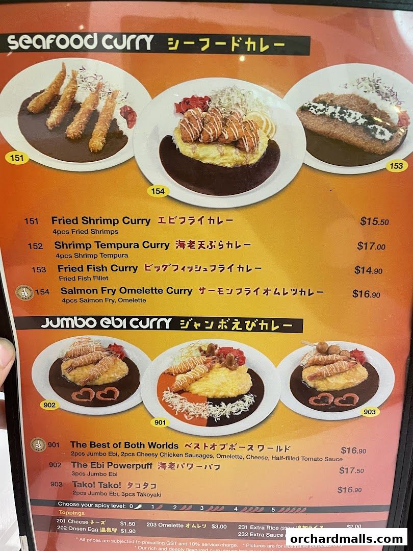 Menu page for Monster Planet - The Centrepoint