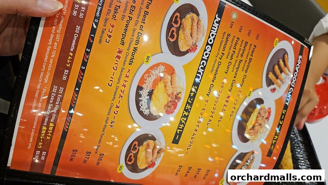 Menu page for Monster Planet - The Centrepoint