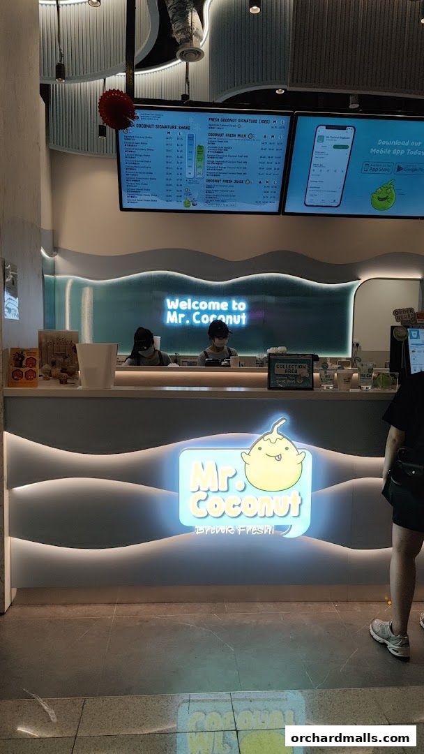 Menu page for Mr Coconut Orchard Gateway