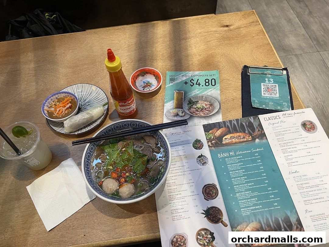 Menu page for Mrs Pho Kitchen - 313somerset