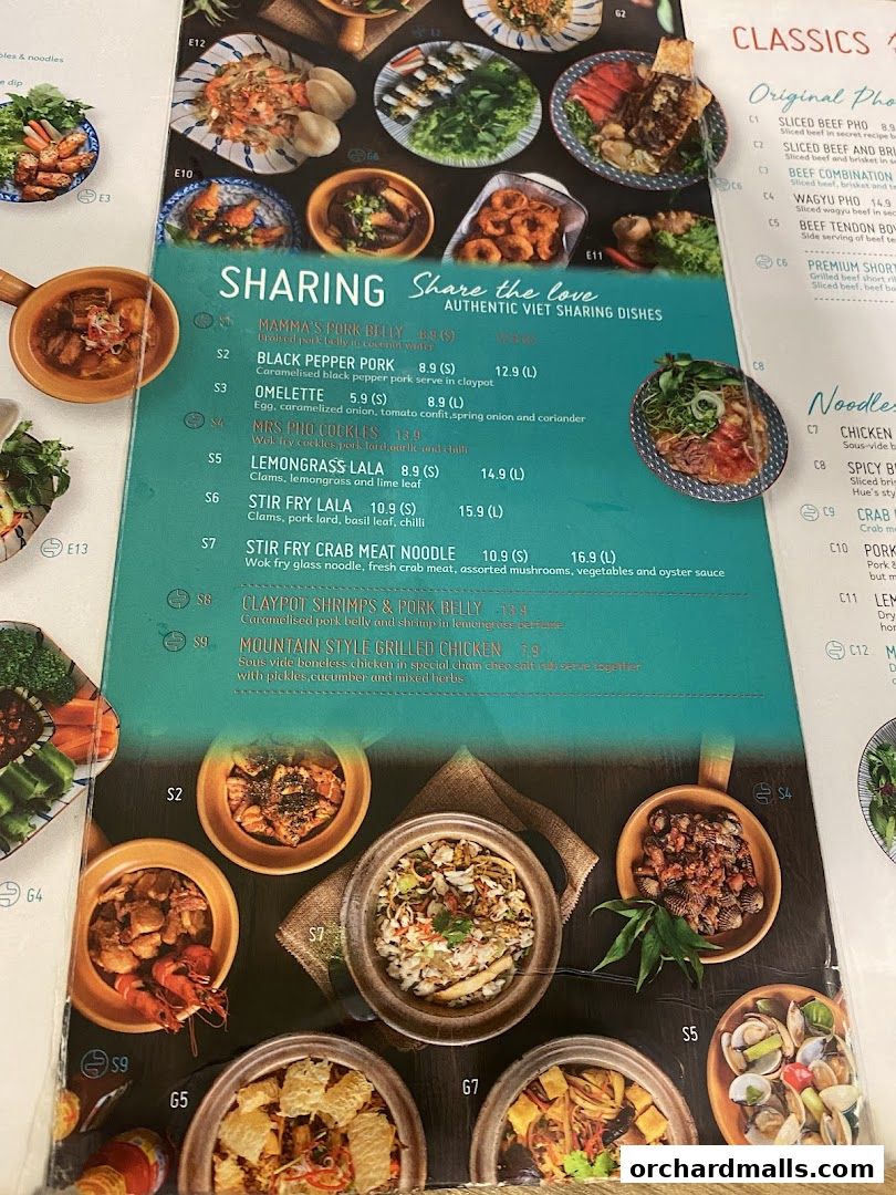 Menu page for Mrs Pho Kitchen - 313somerset