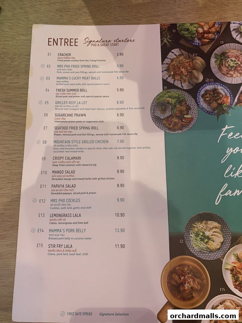 Menu page for Mrs Pho Kitchen - 313somerset