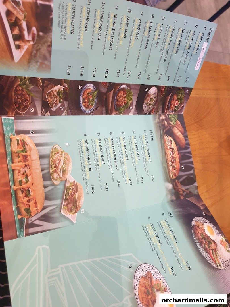 Menu page for Mrs Pho Kitchen - 313somerset