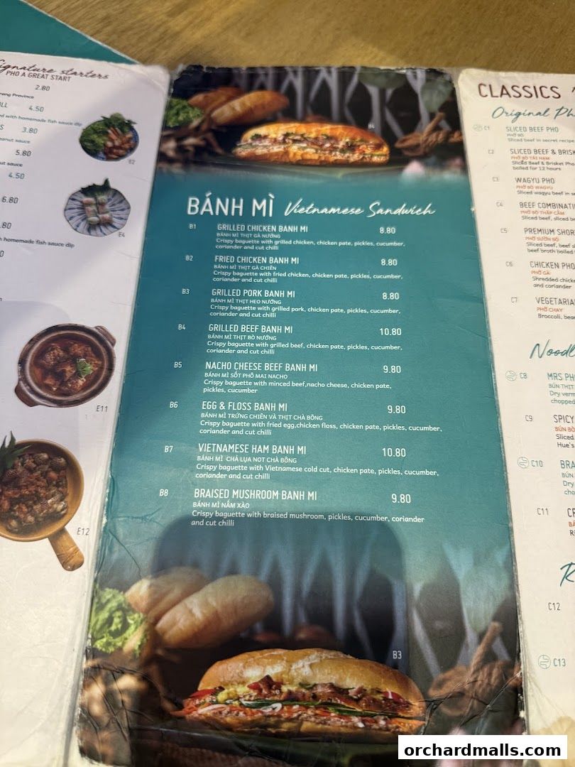 Menu page for Mrs Pho Kitchen - 313somerset