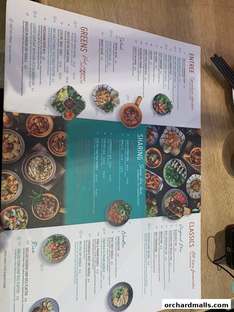 Menu page for Mrs Pho Kitchen - 313somerset