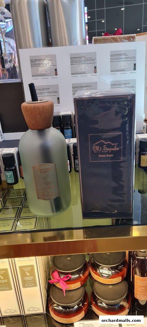 Mt. Sapola Singapore shop interior displaying home scent products and essential oils.