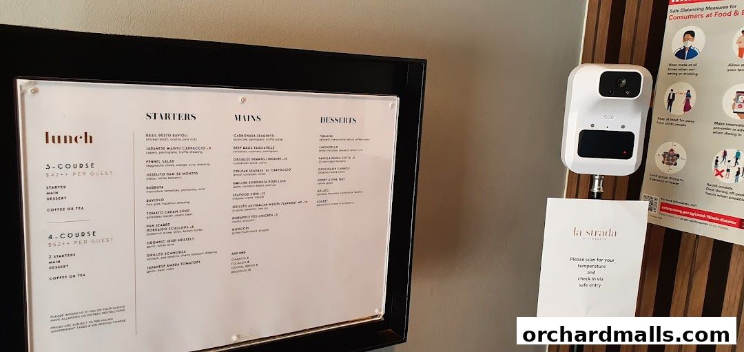 Menu page for Mui Kee Orchard