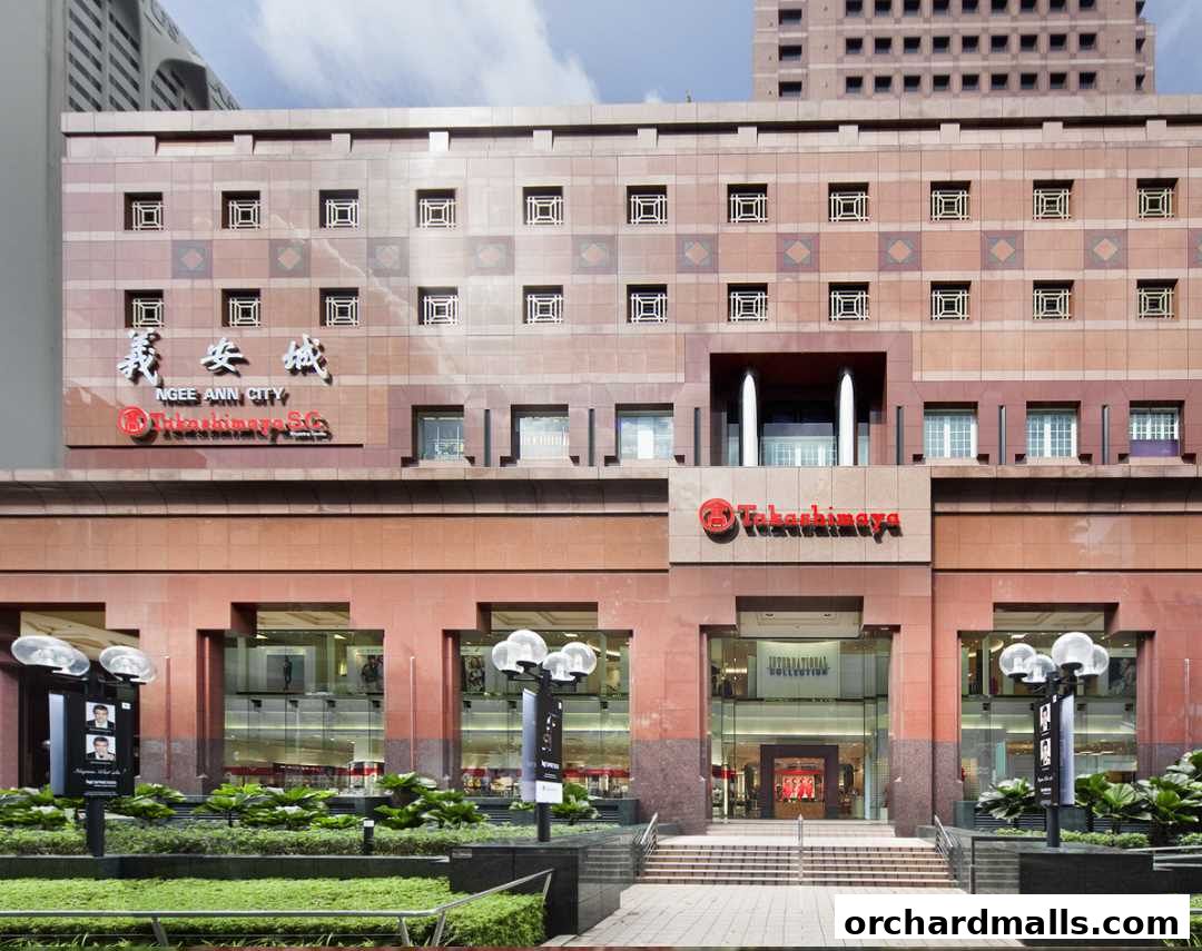 Exterior view of Munsingwear Takashimaya store entrance at Ngee Ann City.