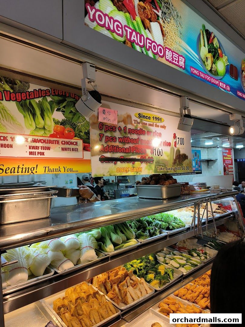 Menu page for My Favourite Cafe Yong Tau Foo