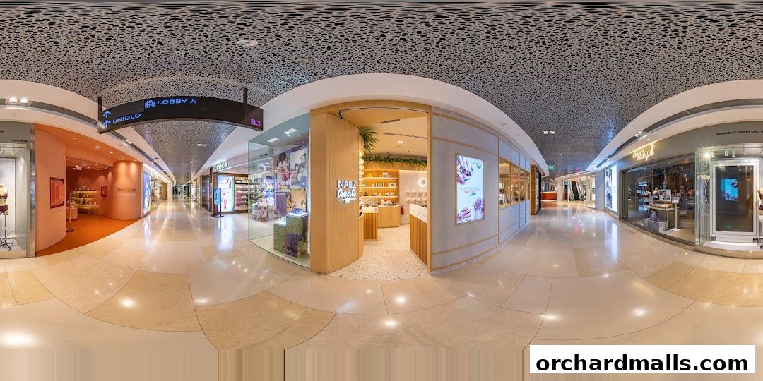 The entrance to Nailz Treats, a modern nail salon with a bright and inviting interior.