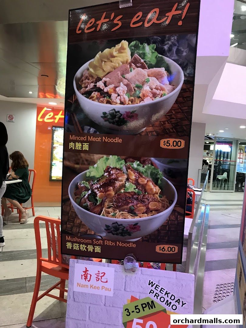 Menu page for Nam Kee Pau